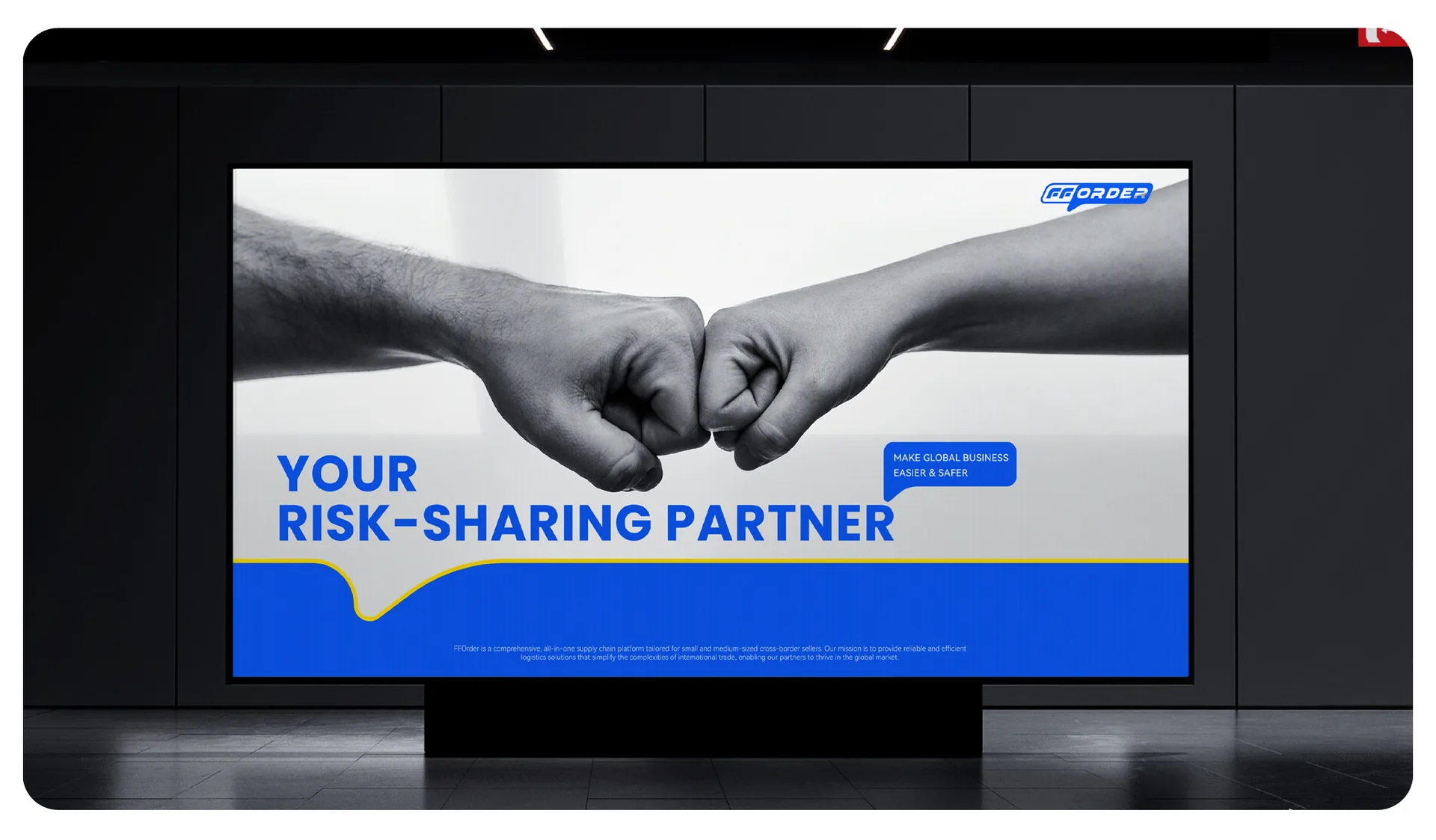 fforder 桌面屏 YOUR RISK-SHARING PARTNER,设计效果图