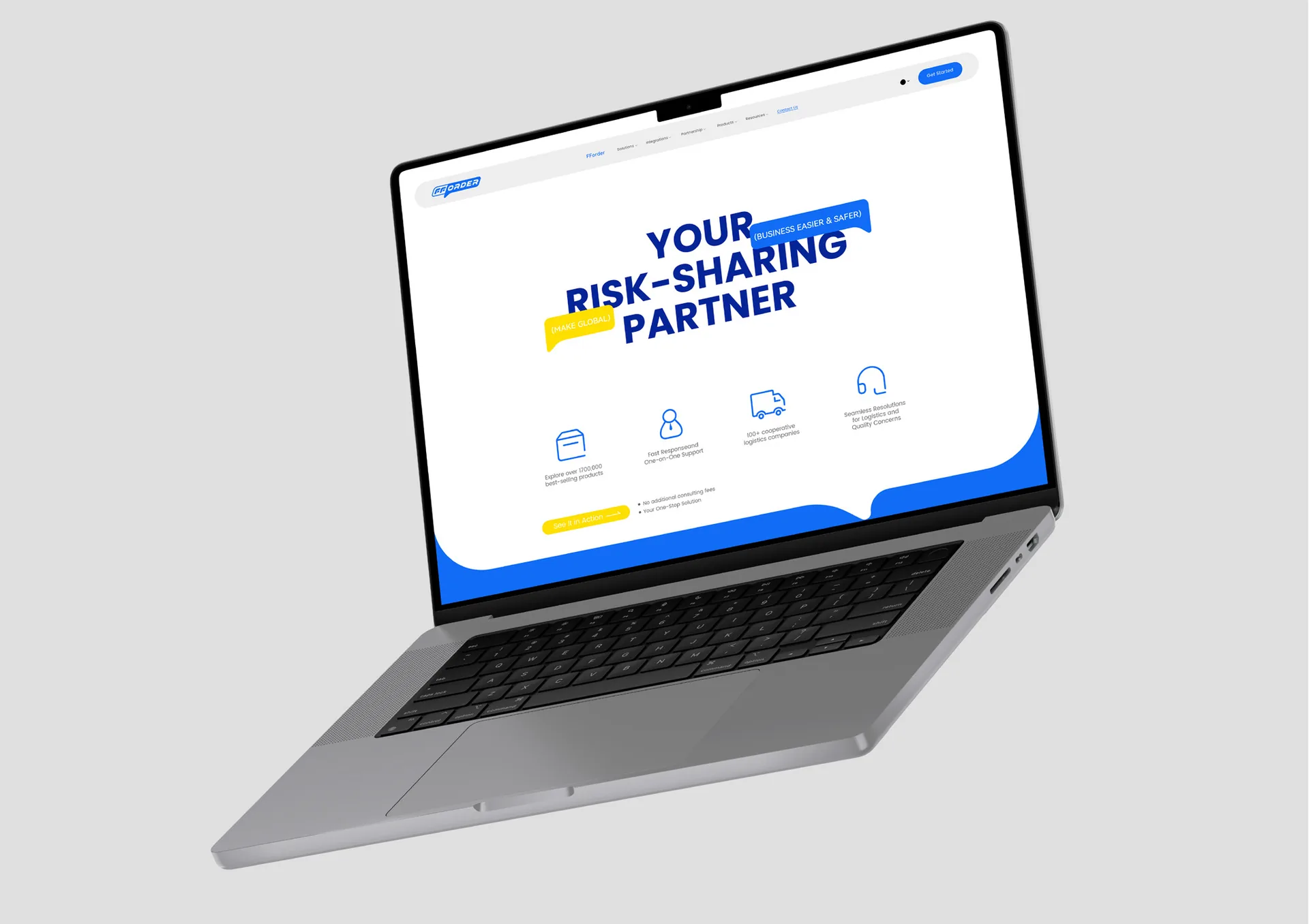fforder 官网界面,设计效果图
