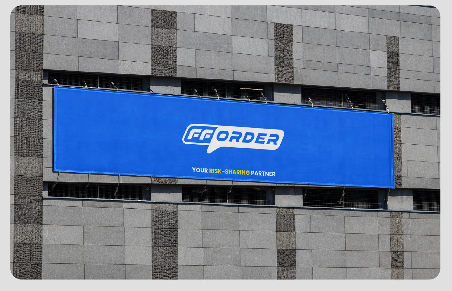 fforder 建筑外墙蓝条幅,设计效果图