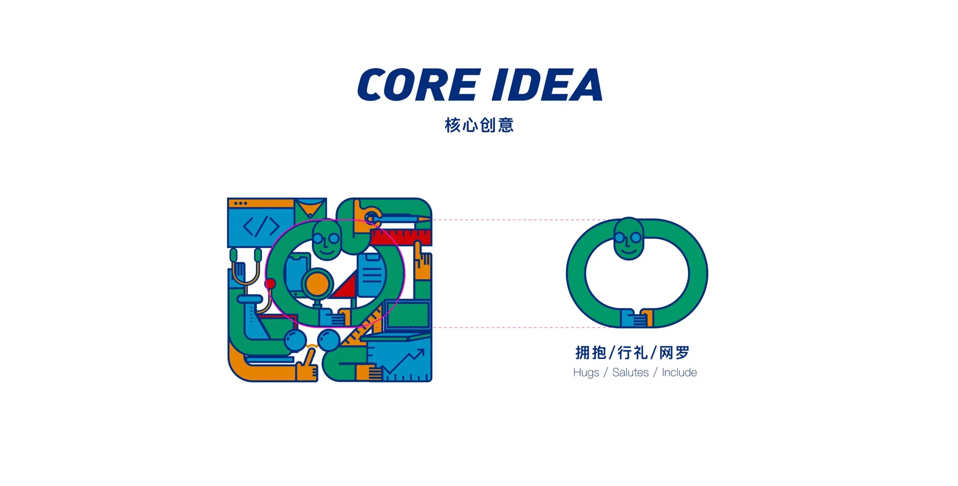 杭州青荷码主题宣传主视觉,设计效果图