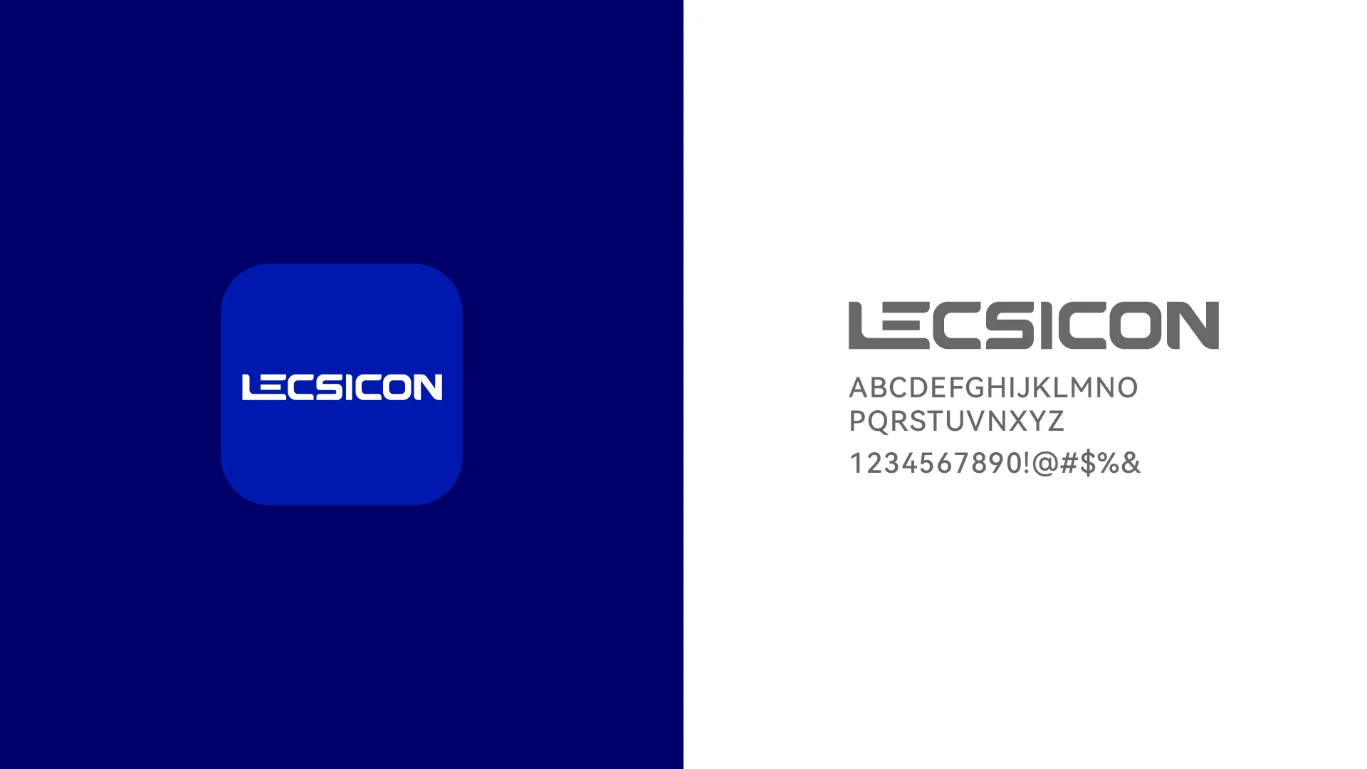Lecsicon 开关面板品牌标志与识别画面，设计效果图