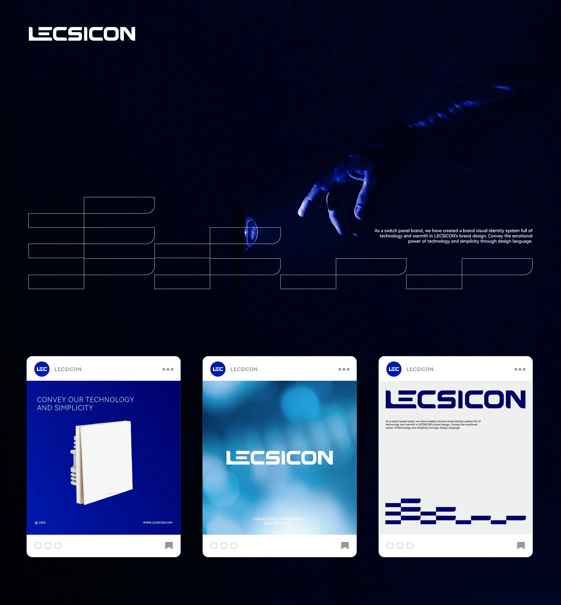 Lecsicon 字体、色彩与延展应用，设计效果图