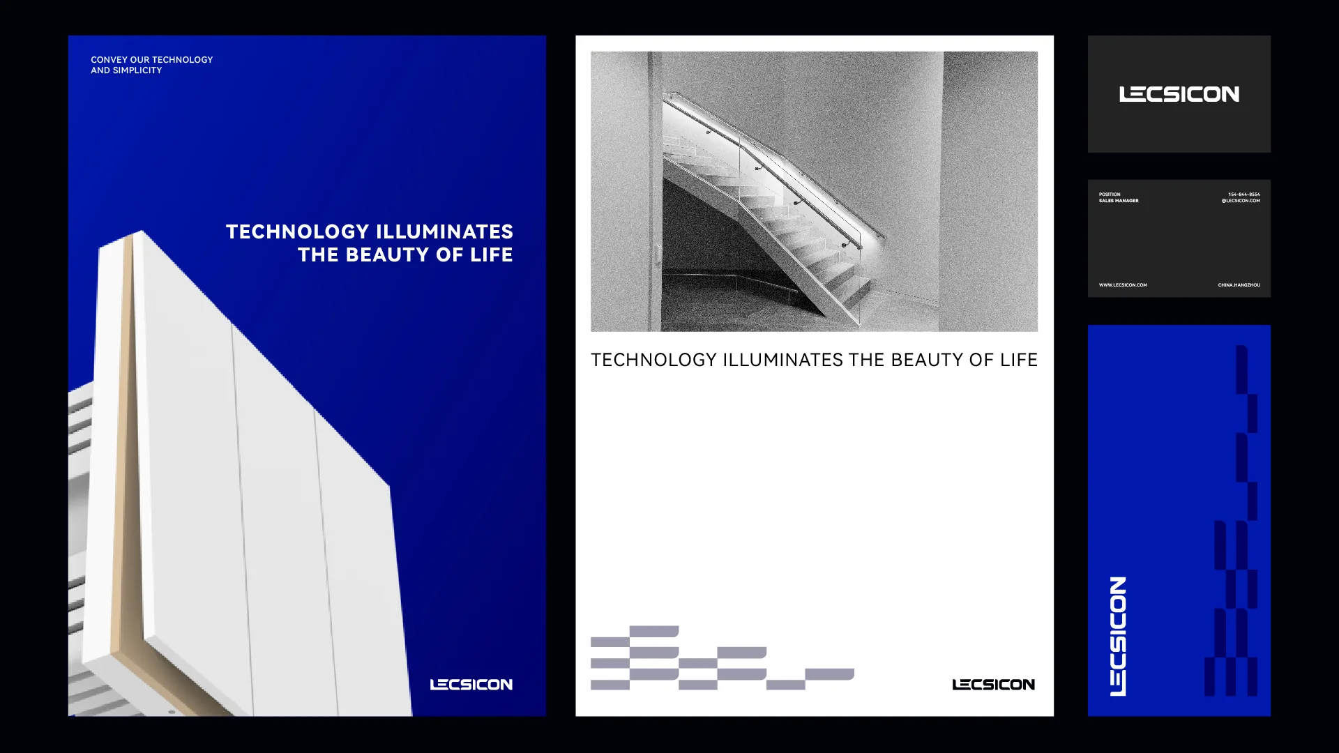 Lecsicon 字体、色彩与延展应用，设计效果图